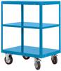 Manuflex TRANSOMOBIL TP4033.5012 Chariot à étages avec système de blocage acier revêtement par poudre bleu clair (RAL 5012)