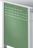 Manuflex ZB3350.6011 Panneau latéral pour table de travail Universal Standard, L x H 606 x 606 mm, pour une profondeur de table de 800 mm