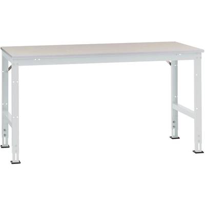   Manuflex  AU6044.7035    Table de travail Universal Standard avec plaque en tôle, L x P x H = 1500 x 600 x 760 - 870 m