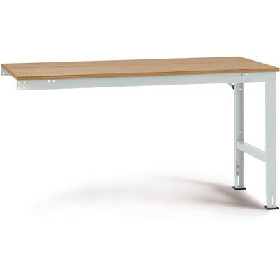 Manuflex AU6065.7035  Table de travail Universal Standard avec plaque multiplexe, L x P x H = 1500 x 1000 x 760-870 mm  
