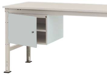 Manuflex ZB4713.7035 Châssis UNIVERSAL stationnaire, hauteur utile 300 mm avec 1 porte à gauche. Pour une profondeur de 