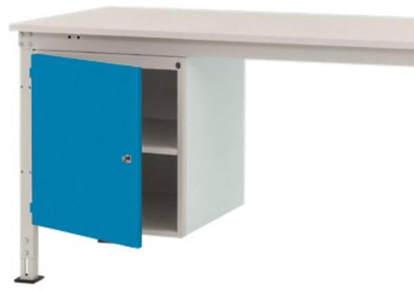 Manuflex ZB4963.5012  Châssis UNIVERSAL stationnaire, hauteur utile 500 mm avec 1 porte à gauche. Pour une profondeur de table de 800 mm