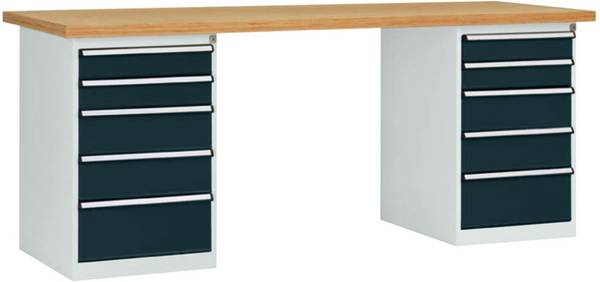 Manuflex WC5113.7016 Système d'établi (l x P) 2000 mm x 700 mm anthracite