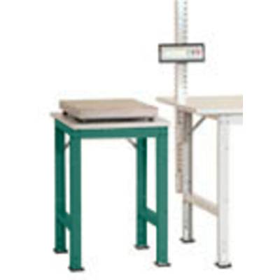 Manuflex AS0061.0001 Table d'appoint PACKPOOL Standard avec plaque en plastique, L x P x H = 500 x 600 x 760 - 870 mm  