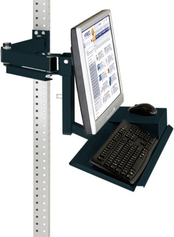 Manuflex ZB3626.7016  Support de moniteur standard pour UNIVERSAL et PROFI avec surface clavier et souris, adaptateur VESA 100 mm