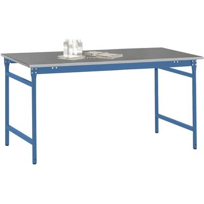   Manuflex  BB3004.5007    Table d'appoint BASE stationnaire avec plaque de revêtement en tôle bleu brillant RAL 5007, L