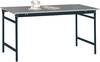 Manuflex BB3004.7016 Table d'appoint BASE stationnaire avec plaque de revêtement en anthracite RAL 7016, L x P x H : 750 x 500 x 780 mm anthracite