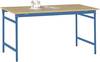Manuflex BB3005.5007 Table d'appoint STATION stationnaire avec plateau de table multiplex en bleu brillant RAL 5007, L x P x H : 750 x 500 x 780 mm bleu brillant (RAL 5007)