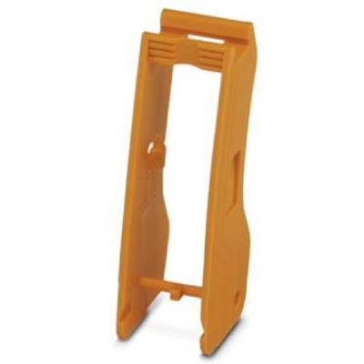 Support de dispositif électronique en plastique orange, vertical.