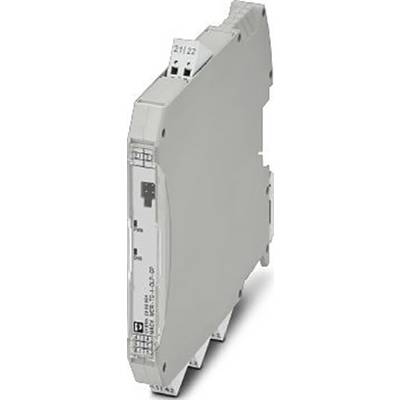 Module électronique dans un boîtier compact, probablement destiné à des applications industrielles, présenté verticalement ; couleur blanche avec marquage.