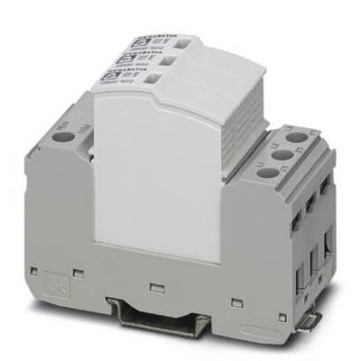 Un module de rail DIN gris avec plusieurs bornes et étiquettes, utilisé dans les armoires électriques pour la fixation des distributions d'énergie.