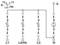 Schéma de câblage d'un circuit électrique avec quatre conducteurs parallèles L1, L2/HL, L3, N, le symbole de mise à la terre et un interrupteur pour 'FM'.