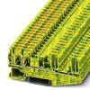 Phoenix Contact 3211999 Borne pour conducteur de protection Push-In vert, jaune 50 pc(s)
