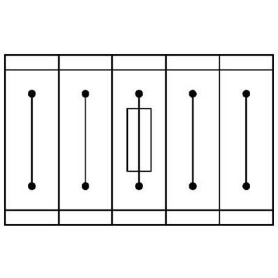Diagramme d'un boxplot avec cinq moustaches. Montre les quartiles médian, supérieur et inférieur, ainsi que les valeurs aberrantes et la médiane à l'intérieur d'un rectangle.