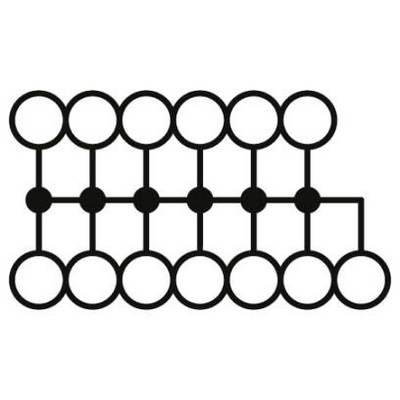 Un diagramme montre un arrangement de cercles, reliés par des lignes dans un motif rectangulaire qui rappelle un réseau quadrillé.
