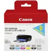Canon Encre PGI-550PGBK/CLI-551 Multipack d'origine pack bundle noir photo, cyan, magenta, jaune, noir, gris 6496B005