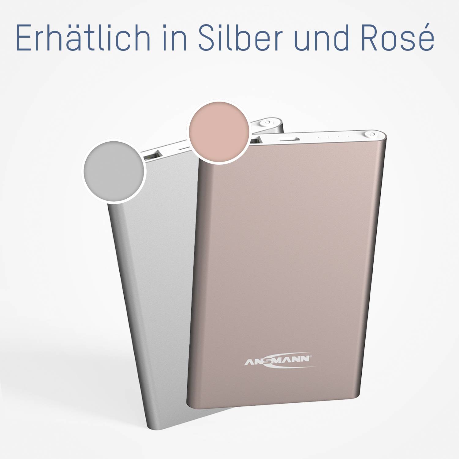 Ansmann 4Ah Powerbank (batterie supplémentaire) 4000 mAh Smart IC LiPo Micro USB, USB rose affichage du statut-10
