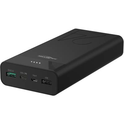 Ansmann 24Ah PD Powerbank (batterie supplémentaire) 24000 mAh Power Delivery, Quick Charge 3.0 LiPo noir affichage du st-3