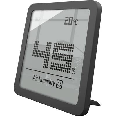 Hygromètre numérique affichant '20°C' et '45% d'humidité'. Symbole d'un climat agréable.