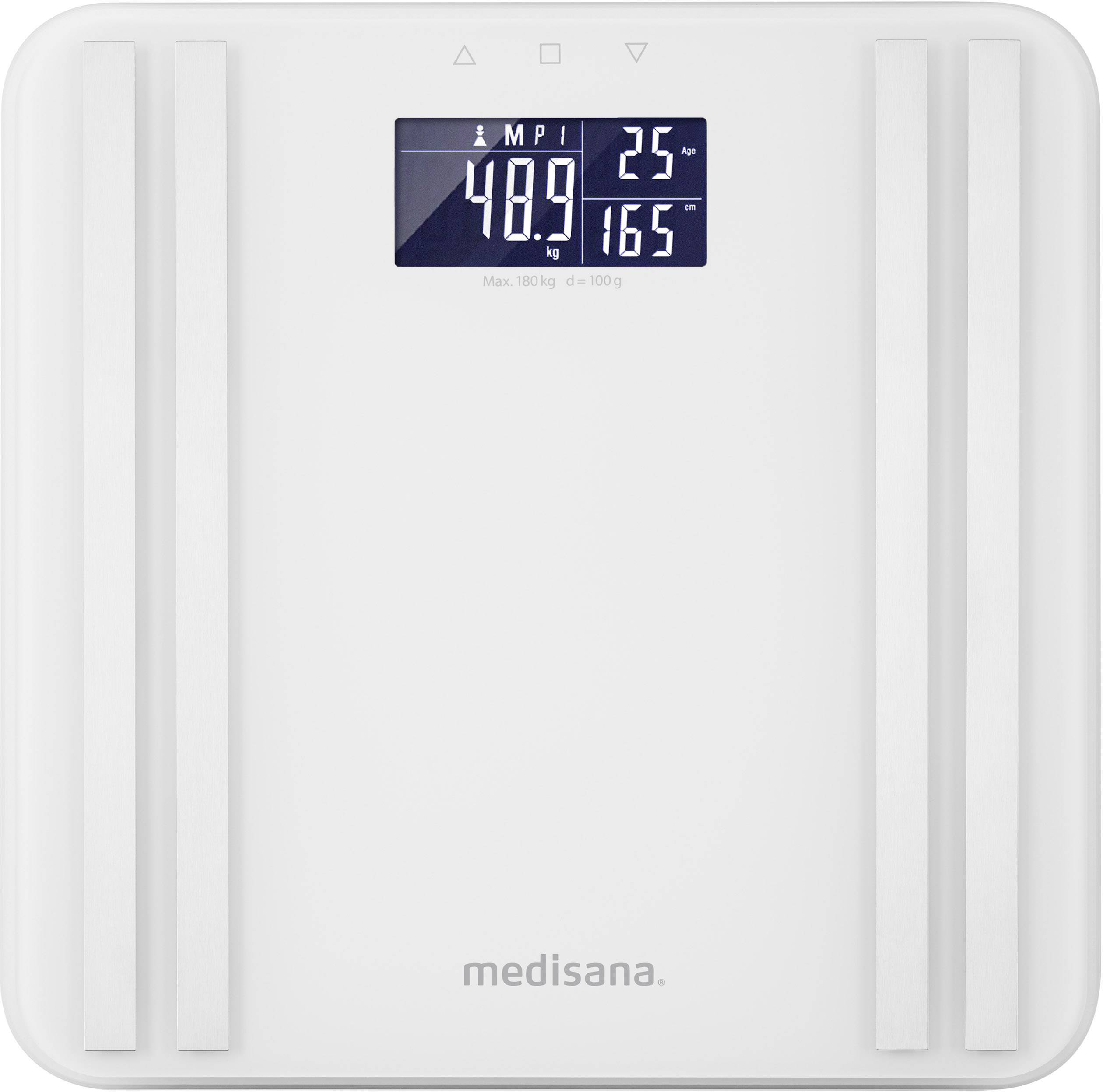 Medisana BS 465 Balance d'analyse corporelle 40483 Plage de pesée (max.)=180 kg blanc-4