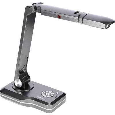 Caméra de documents avec bras pliable et socle, adaptée aux présentations et à la numérisation de documents.
