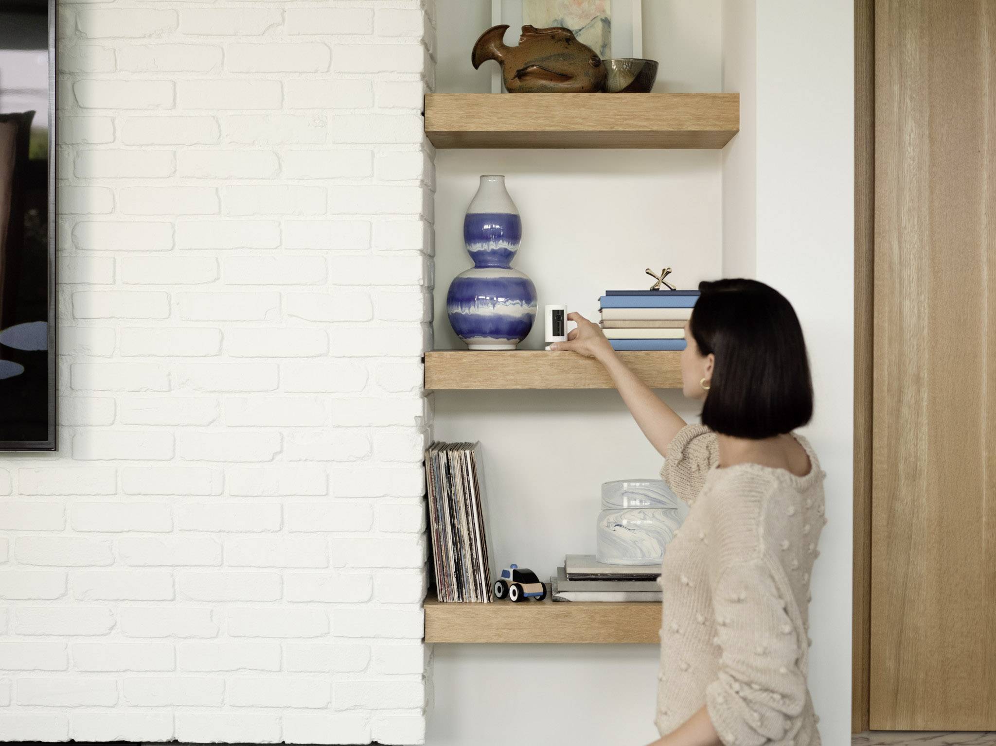 Caméra compacte IP-1920 x 1080 pixels Wi-Fi ring Indoor Cam 8SN1S9-WEU0 intérieure-6