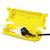 Un connecteur de câble jaune étanche protège les connexions électriques. Idéal pour une utilisation extérieure afin d'améliorer la sécurité.