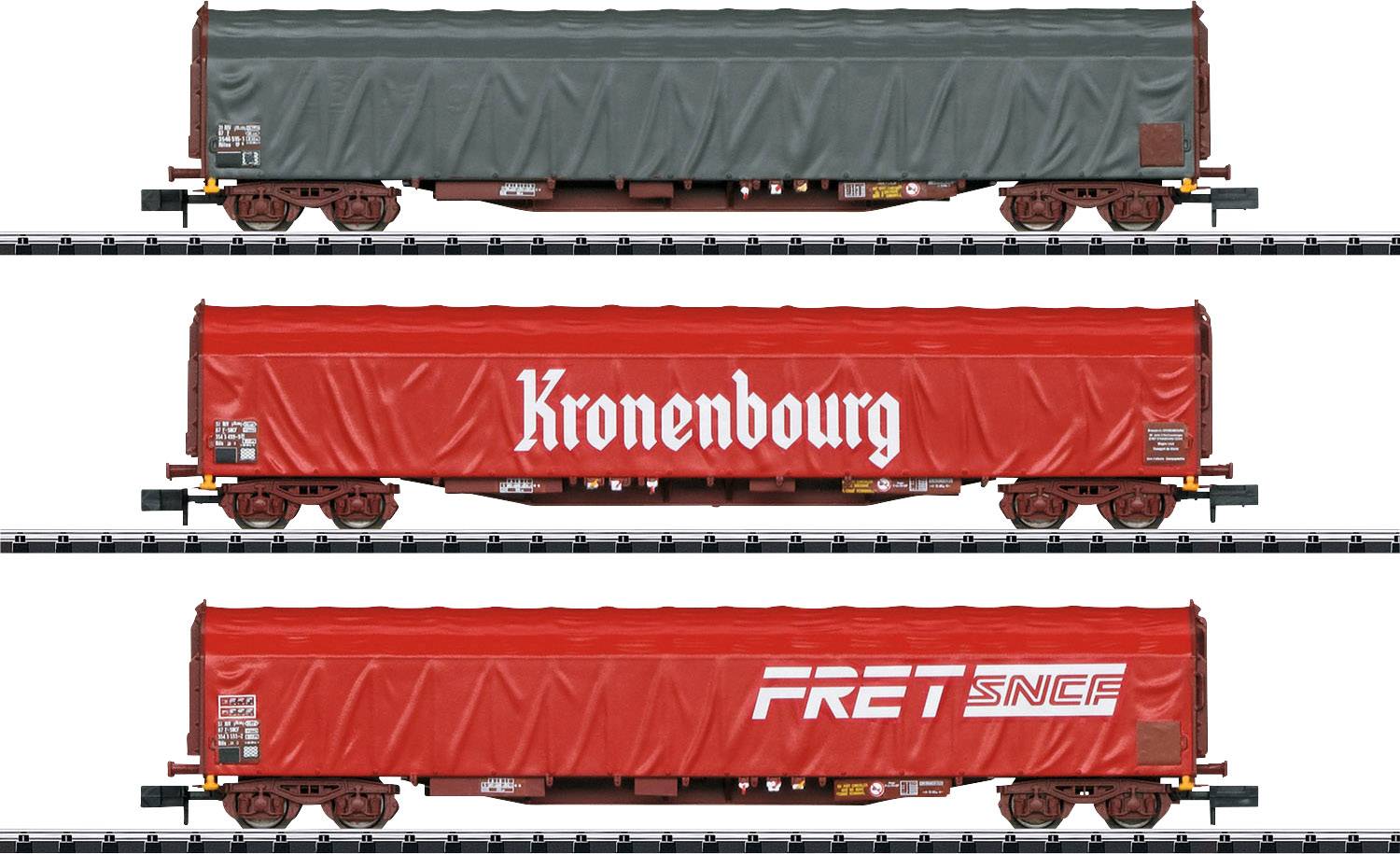 MiniTrix 15115 N SET de wagons coulissants Rils de la SNCF
