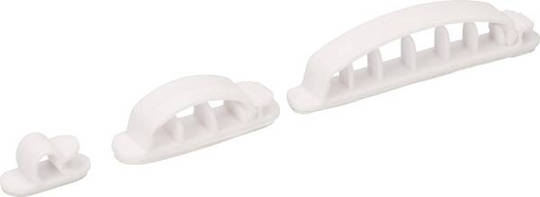Cablehome  Support de câble autocollant 135360    blanc 1 pc(s)