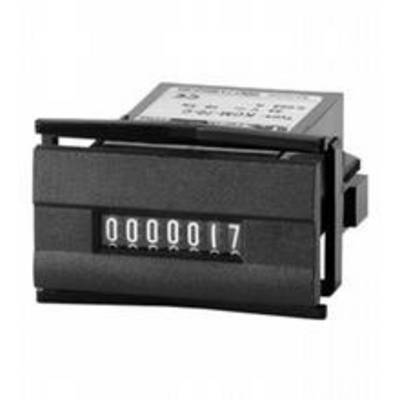Compteur noir rectangulaire à affichage à six chiffres, indiquant '000017'. Adapté pour les mesures mécaniques ou les tâches de comptage.