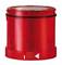 Feu de signalisation LED cylindrique rouge clignotant, avec marquage directionnel. Idéal pour les applications industrielles et la sécurité.