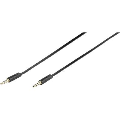 Vivanco 46/10 09FG audio Câble de raccordement [1x Jack mâle 3.5 mm - 1x Jack mâle 3.5 mm] 0.90 m noir