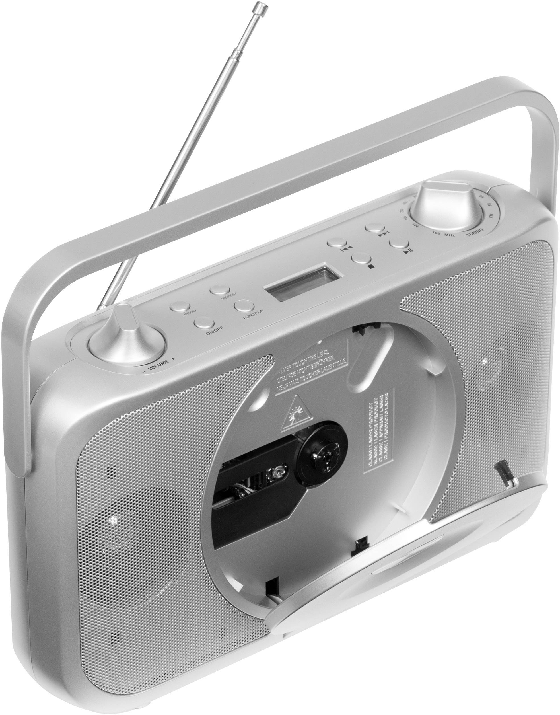 Reflexion  Radio-lecteur CD FM AUX, CD  touche sensitive argent-2