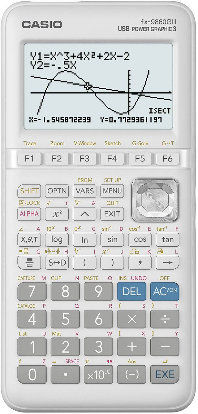 Casio FX-9860GIII Calculatrice graphique noir, argent Ecran: 21 à pile(s) (l x H x P) 91.5 x 21.2 x 184 mm