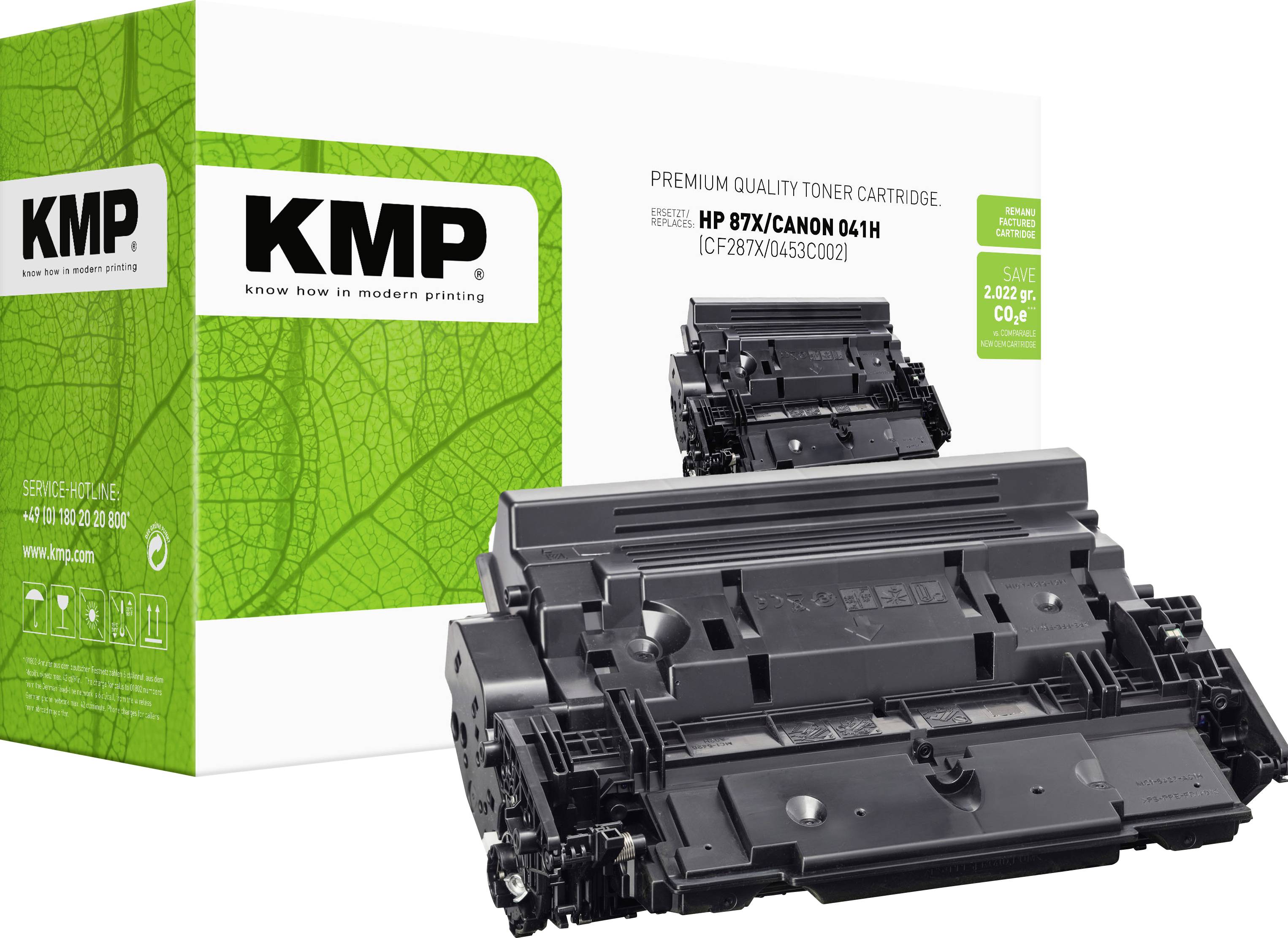 KMP Toner remplace HP 87X, CF287X compatible noir 18000 pages H-T238X /C-T44X ET-EMW400