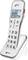 Un téléphone sans fil avec de grandes touches et un écran. Il affiche le numéro '03228567599'. Adapté pour des appels téléphoniques simples.