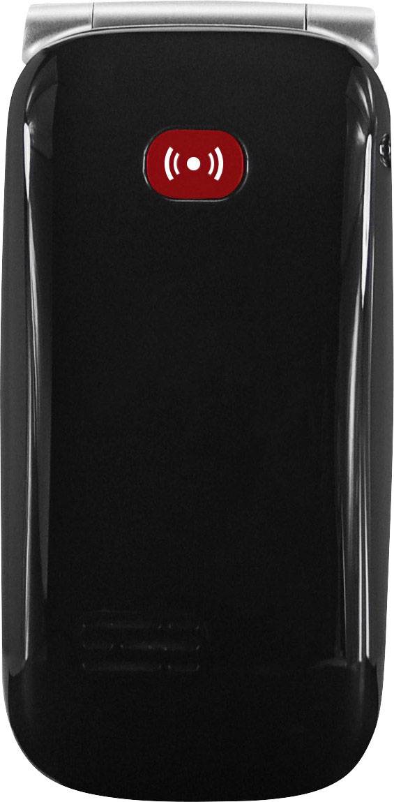 Geemarc CL8510 Téléphone portable à clapet pour séniors Touche SOS, avec station de charge anthracite, argent-2