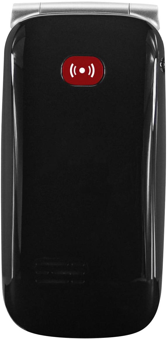 Geemarc CL8510 Téléphone portable à clapet pour séniors Touche SOS, avec station de charge anthracite, argent-3