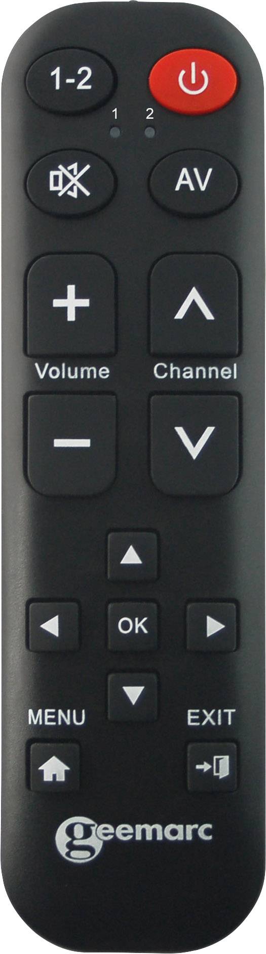Geemarc TV-15 Universel Télécommande noir-0
