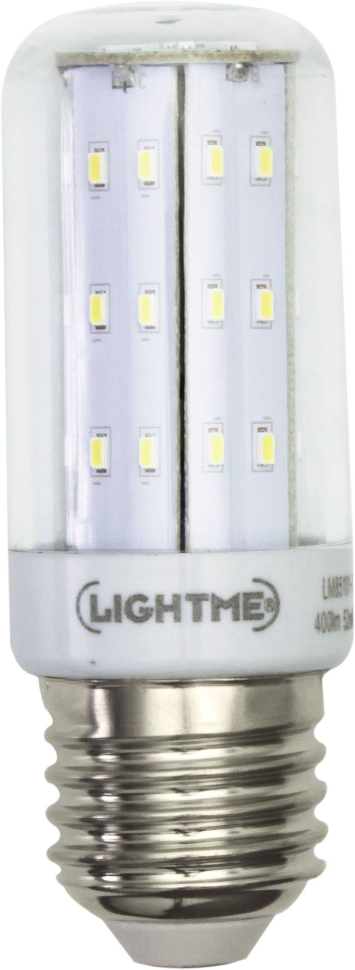 LightMe LM85351 LED CEE F (A - G) E27 forme de bâton 4 W = 36 W blanc neutre (Ø x L) 32 mm x 89 mm non dimmable 1 pc(s)
