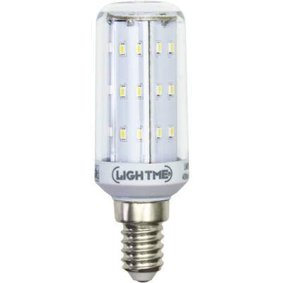 LightMe LM85350 LED CEE F (A - G) E14 forme de bâton 4 W = 40 W blanc neutre (Ø x L) 30 mm x 89 mm non dimmable 1 pc(s)-0