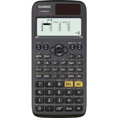 Casio FX-85DEX  Calculatrice scolaire noir Ecran: 12 solaire, à pile(s) (l x H x P) 77 x 11 x 166 mm