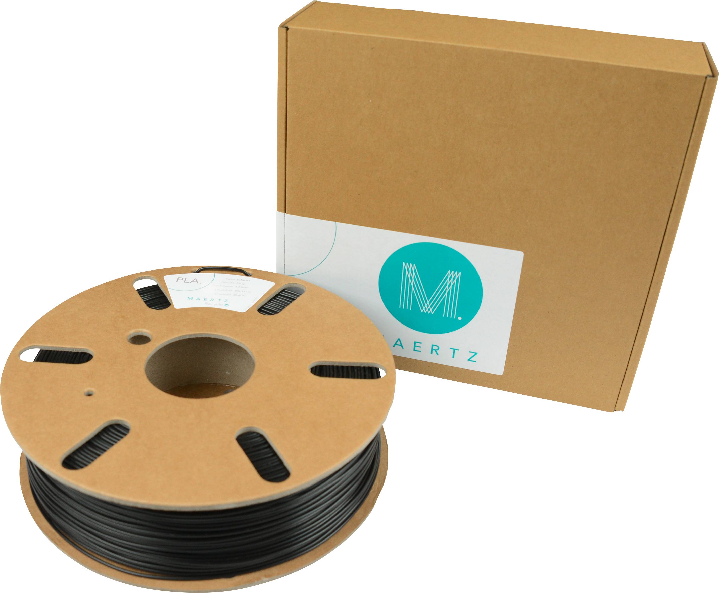 Maertz PMMA-1000-001 Polyactic-Acid Filament PLA 1.75 mm 750 g noir 1 pc(s)-1