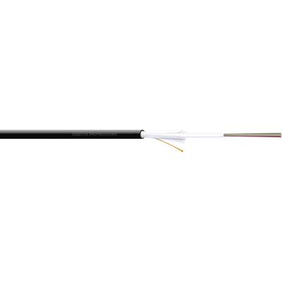 Digitus DK-35121/4-U Câble à fibre optique A/I-DQ (ZN) BH 50/125 µ Multimode OM4  noir Marchandise vendue au mètre