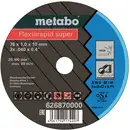 Metabo Flexiarapid Super 626870000 Disque à tronçonner 76 mm 5 pc(s) acier inoxydable