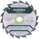 Metabo CORDLESS CUT WOOD CLASSIC 628650000 Lame de scie circulaire 165 x 20 x 1 mm Nombre de dents: 18 1 pc(s)