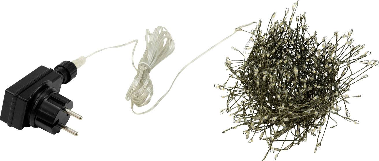 Eurolite 50499260 Guirlande lumineuse en épi pour l'intérieur/extérieur sur secteur Nombre de lumière 500 LED blanc chau-1