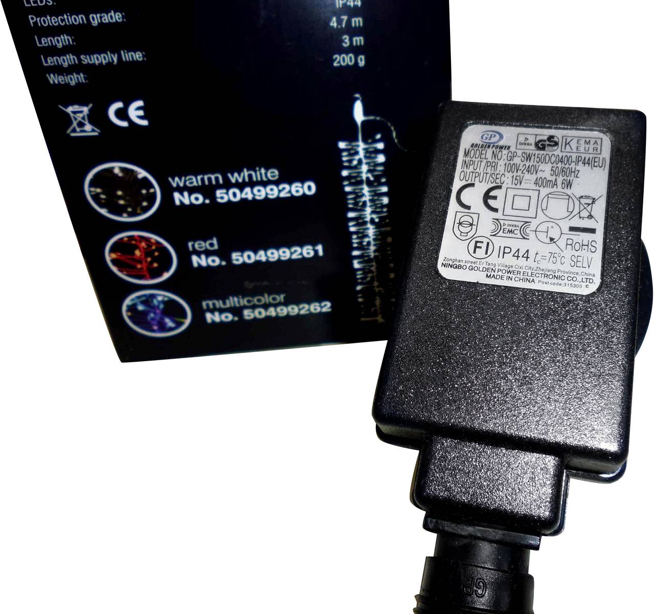 Eurolite 50499260 Guirlande lumineuse en épi pour l'intérieur/extérieur sur secteur Nombre de lumière 500 LED blanc chau-5