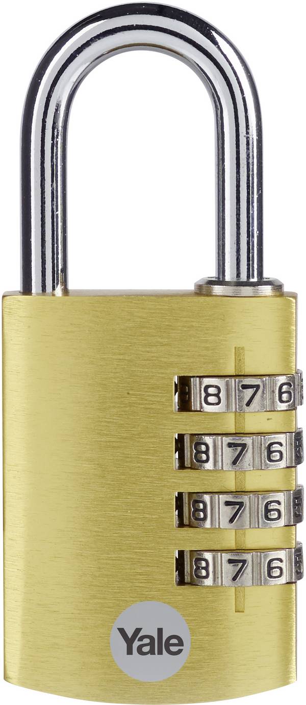 YALE YE3CB/38/131/1/GO Cadenas 38 mm    or avec serrure à combinaison