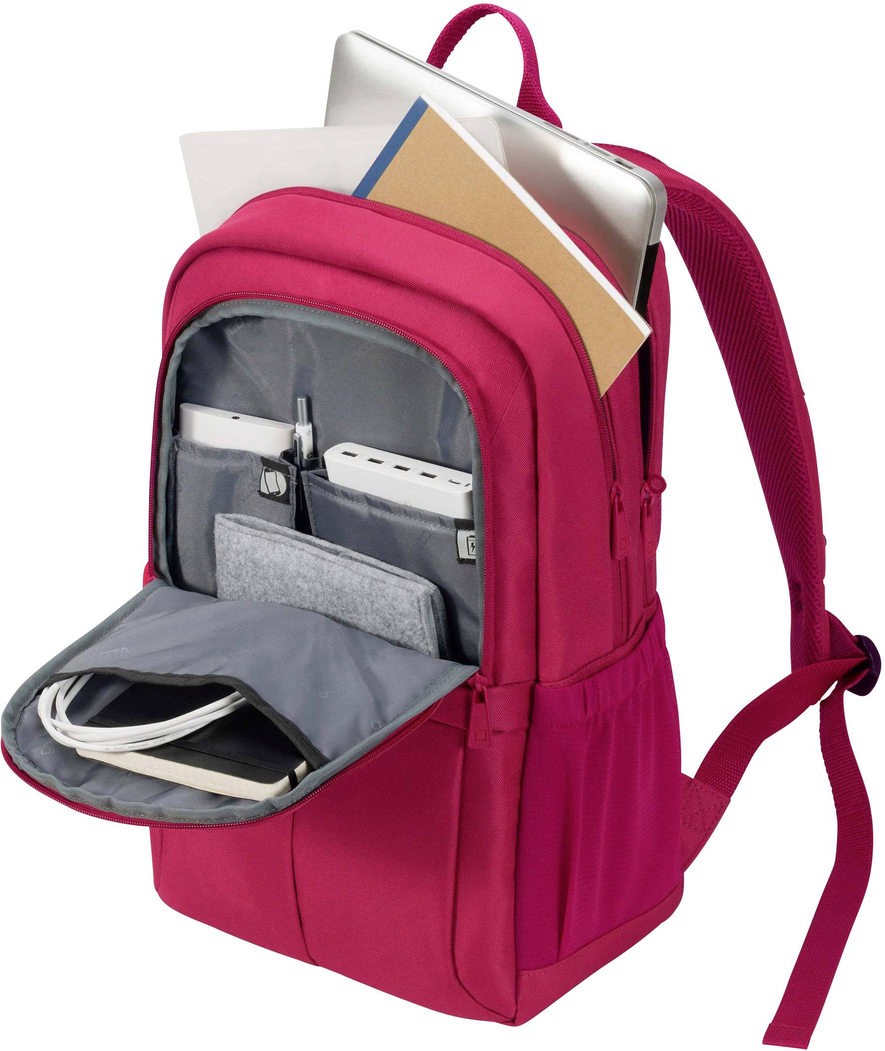 Dicota Sac à dos DICOTA Eco Backpack Scale - Notebook-Ruc Dimension maximale: 39,6 cm (15,6") rouge-3